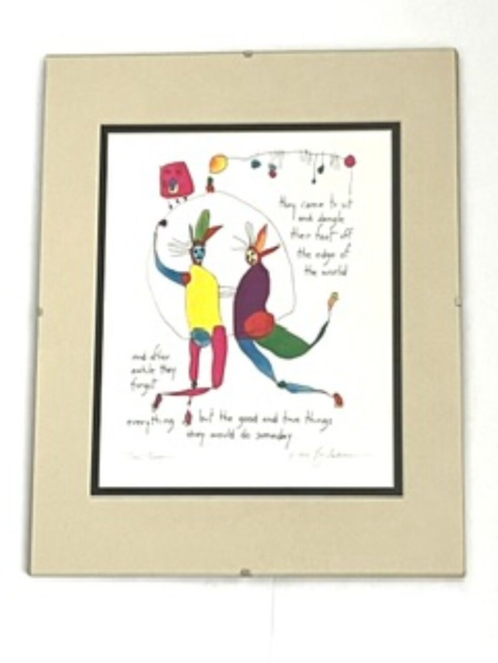Framed Art Print, Story People by Brian Andreas 1994  “True Things”